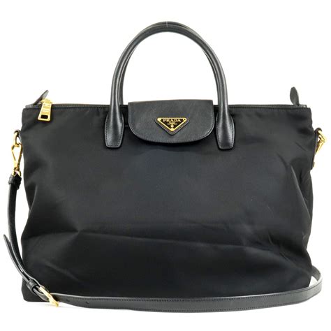 bn2541 prada size|Prada Logo Nylon Leather 2Way Bag Shoulder Bag Black NERO .